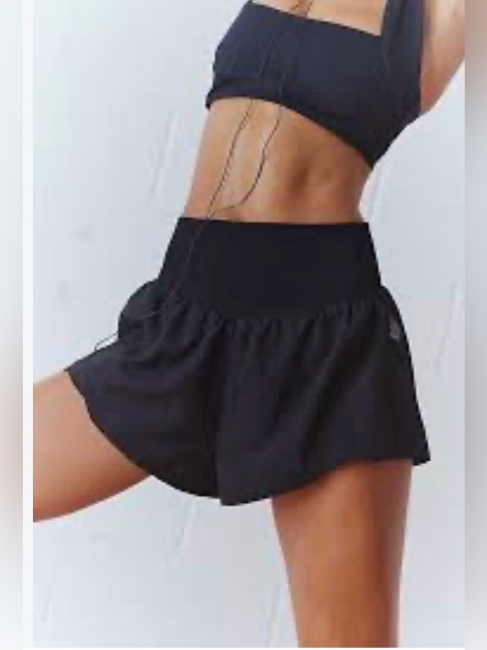 FP Free People Movement Carpe Diem Shorts Black Size Medium